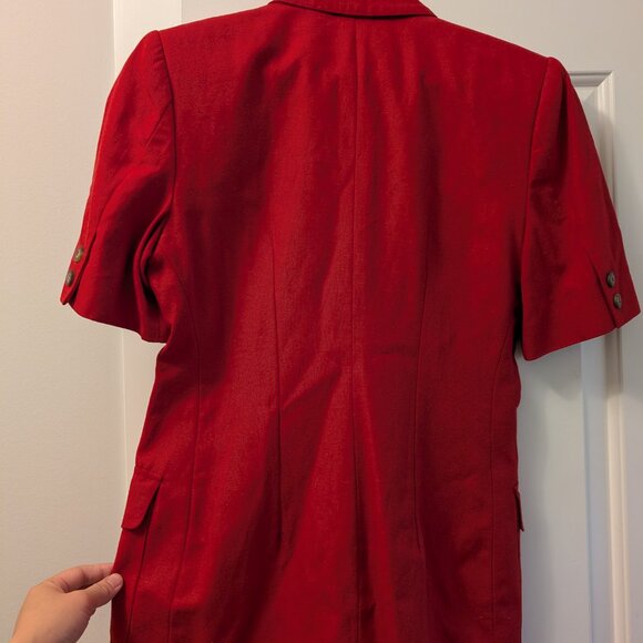Vintage VTG Two Roads short sleeves blazer red size M 90s cosplay - Picture 7 of 9